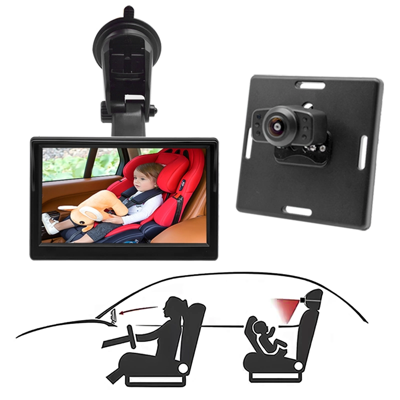 OEM Car Baby Safety Reverse Backup Camera and 5 Inch Car Monitor