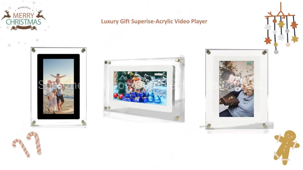 5/7/10.1 Inch Plastic Clear Acrylic Picture Frame Digital Frame for Art Photo Frame